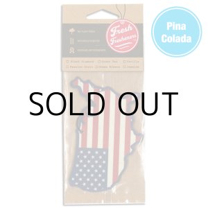 画像: Fresh Fresheners USA Map ( Pina Colada )【メール便OK】