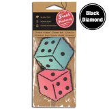 画像: Fresh Fresheners Fuzzy Dice ( Black Diamond )【メール便OK】