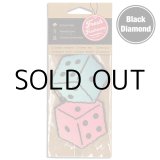 画像: Fresh Fresheners Fuzzy Dice ( Black Diamond )【メール便OK】