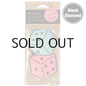 画像: Fresh Fresheners Fuzzy Dice ( Black Diamond )【メール便OK】