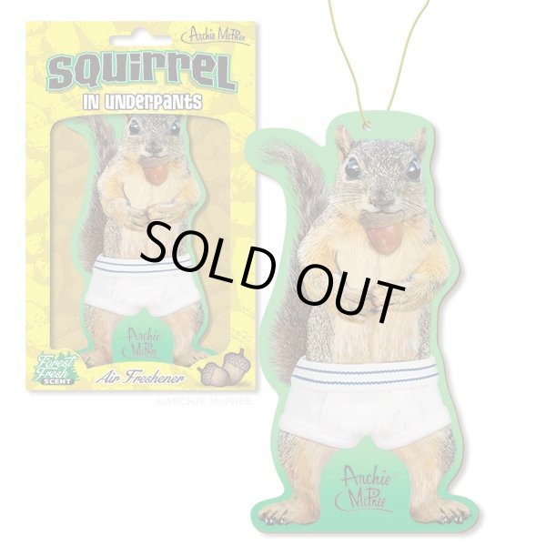 画像1: Squirrel in underpants Deluxe Air Freshener　【メール便OK】