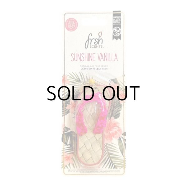 画像1: FRSH SCENT SANDAL AIR FRESHENER ( Sunshine Vanilla )【メール便OK】