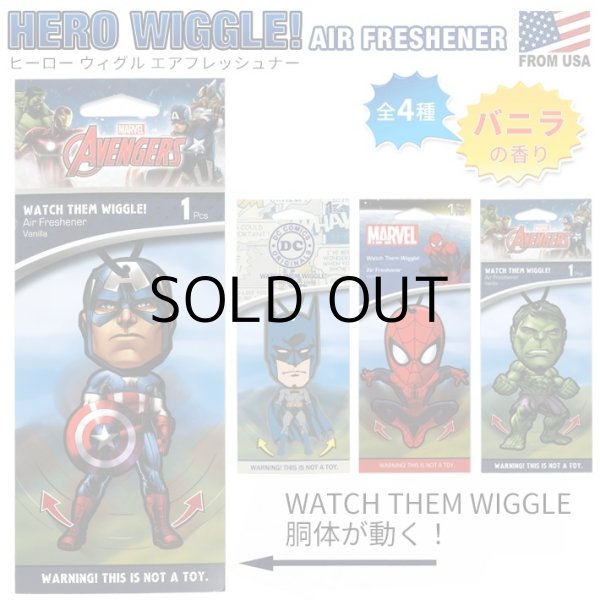 画像2: Hero Wiggle Air Freshener ( Spider-Man )【メール便OK】