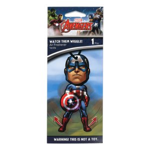 画像: Hero Wiggle Air Freshener ( Captain America )【メール便OK】