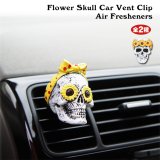 画像: Flower Skull Car Vent Clip Air Fresheners【全2種】