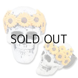 画像: Flower Skull Car Vent Clip Air Fresheners ( Orange )