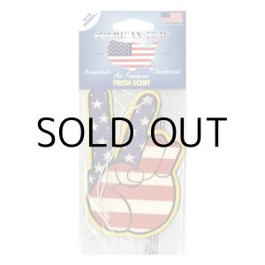 画像: Flags Air Fresheners ( Usa Flag PeaceSign )【メール便OK】
