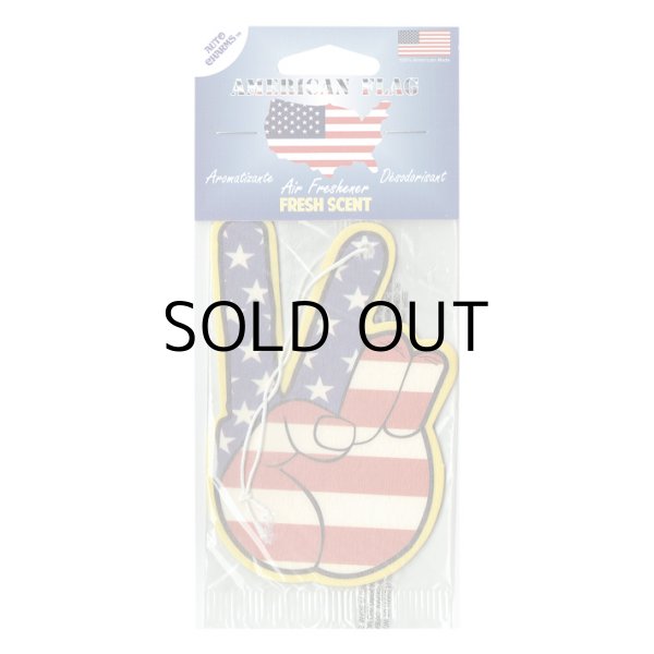 画像1: Flags Air Fresheners ( Usa Flag PeaceSign )【メール便OK】