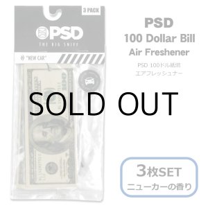画像: PSD 100 Dollar Bill Air Freshner 3PK【メール便OK】