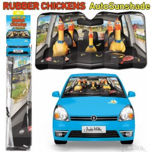 画像: Car Full of Rubber Chickens Sunshade