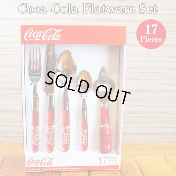 画像1: 17Piece Coca-Cola Flatware Set