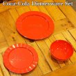 画像1: 12pc Coca-Cola Dinnerware set