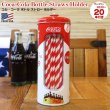 画像1: Coca-Cola Tin Bottle Straw Holder