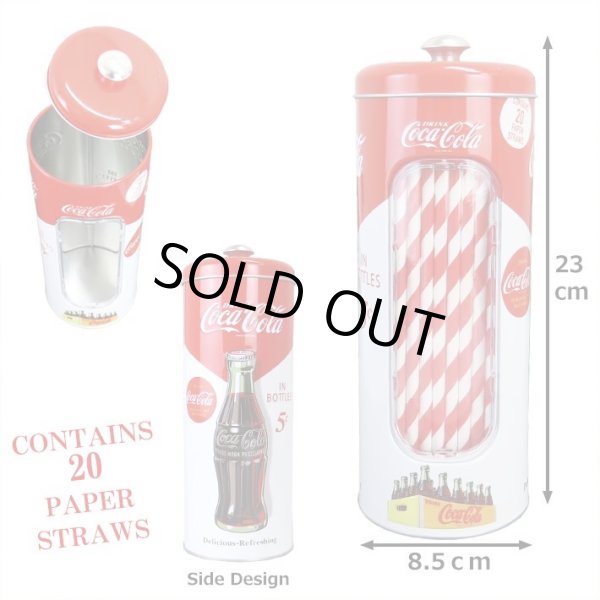画像2: Coca-Cola Tin Bottle Straw Holder