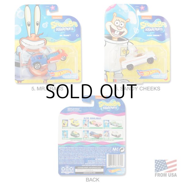 画像3: MATTEL  HotWheels 1/64 Sponge Bob Characters Cars  2020 Assortment【全6種】