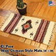 画像1: El-Paso SADDLEBLANKET Handwoven Wool Chimayo Style Mats 10"×20" (A)