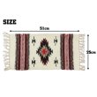 画像2: El-Paso SADDLEBLANKET Handwoven Wool Chimayo Style Mats 10"×20" (A)