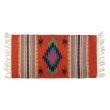 画像3: El-Paso SADDLEBLANKET Handwoven Wool Chimayo Style Mats 10"×20" (B)