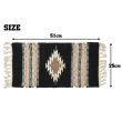 画像2: El-Paso SADDLEBLANKET Handwoven Wool Chimayo Style Mats 10"×20" (D)