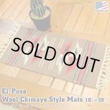 画像: El-Paso SADDLEBLANKET Handwoven Wool Chimayo Style Mats 10"×20" (E)