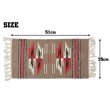 画像2: El-Paso SADDLEBLANKET Handwoven Wool Chimayo Style Mats 10"×20" (E)