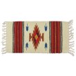 画像3: El-Paso SADDLEBLANKET Handwoven Wool Chimayo Style Mats 10"×20" (F)