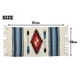 画像2: El-Paso SADDLEBLANKET Handwoven Wool Chimayo Style Mats 10"×20" (J)