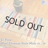 画像: El-Paso SADDLEBLANKET Handwoven Wool Chimayo Style Mats 10"×20" (K)