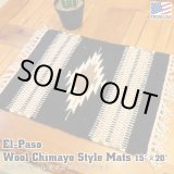画像: El-Paso SADDLEBLANKET Handwoven Wool Chimayo Style Mats (D)