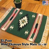 画像: El-Paso SADDLEBLANKET Handwoven Wool Chimayo Style Mats (E)