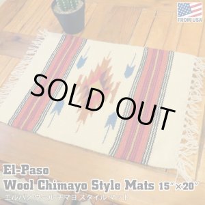 画像: El-Paso SADDLEBLANKET Handwoven Wool Chimayo Style Mats (G)