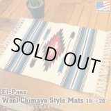 画像: El-Paso SADDLEBLANKET Handwoven Wool Chimayo Style Mats (H)