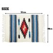 画像2: El-Paso SADDLEBLANKET Handwoven Wool Chimayo Style Mats (H)