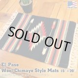 画像: El-Paso SADDLEBLANKET Handwoven Wool Chimayo Style Mats (I)
