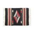 画像3: El-Paso SADDLEBLANKET Handwoven Wool Chimayo Style Mats (I)