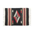 画像3: El-Paso SADDLEBLANKET Handwoven Wool Chimayo Style Mats (I)