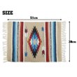 画像2: El-Paso SADDLEBLANKET Handwoven Wool Chimayo Style Mats (J)