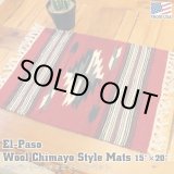 画像: El-Paso SADDLEBLANKET Handwoven Wool Chimayo Style Mats (L)