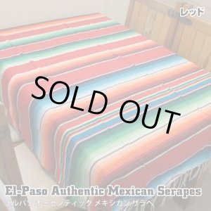 画像: Elpaso Authentic Mexican Serapes (Red)