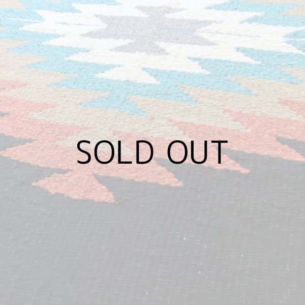 画像4: ELPASO SADDLEBLANKET Mitla-Style Blanket Black