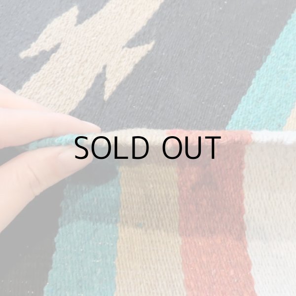 画像5: ELPASO SADDLEBLANKET Mitla-Style Blanket Black