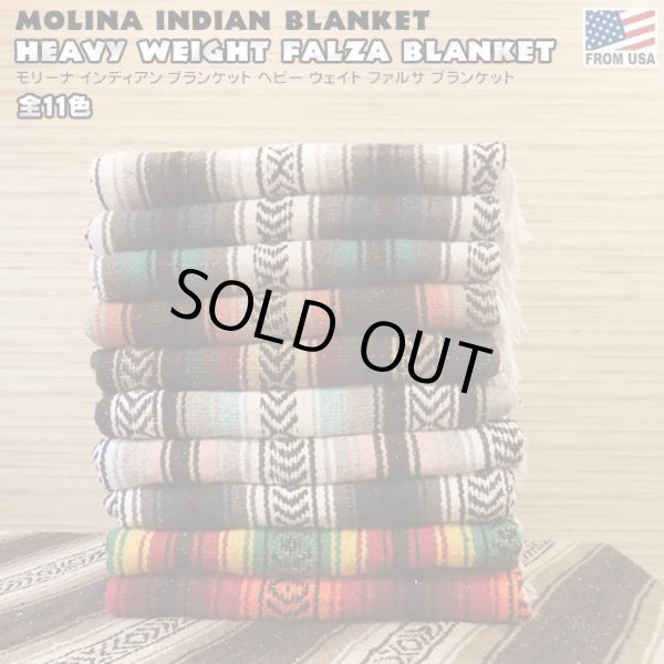 画像1: Molina Indian Blanket Heavy Weight Falza Blanket【全14色】