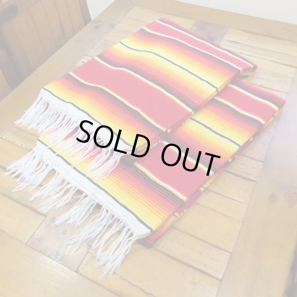 画像2: MOLINA Tow Color Serape (Red Yellow)
