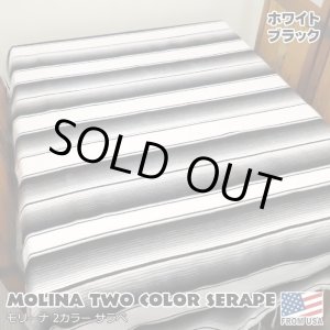 画像: MOLINA Tow Color Serape (White Black)