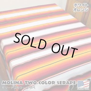 画像: MOLINA Tow Color Serape (White Orange)
