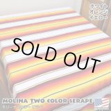 画像: MOLINA Tow Color Serape (White Orange Yellow)