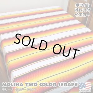 画像: MOLINA Tow Color Serape (White Orange Yellow)