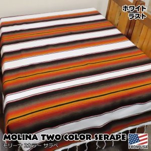 画像: MOLINA Tow Color Serape (White Rust)
