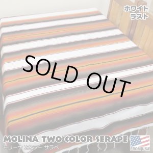 画像: MOLINA Tow Color Serape (White Rust)