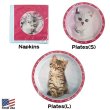 画像2: GLAMOUR CATS PLATE/NAPKIN【全3種】